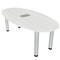 Skutchi Designs 33.5 in W, 59.5 in L, 29 in H, Engineered Wood Top, White H-BOVL-3460-PT-WC-EL - alternate 1